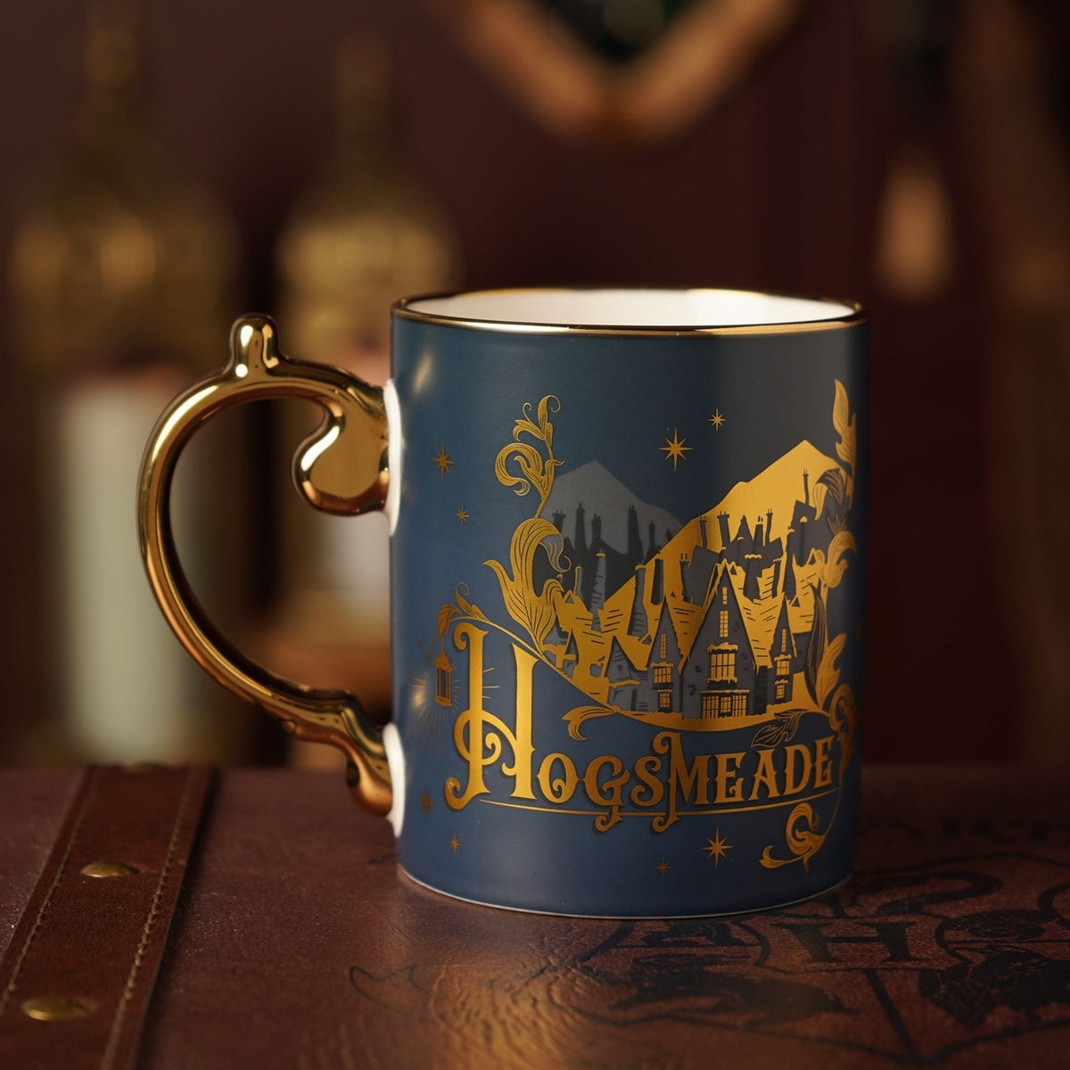 Harry Potter Hogsmeade Collectable Mug - Dark Blue & Gold