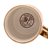 Harry Potter Hogsmeade Station Porcelain Mug 340ml - Brown & Gold