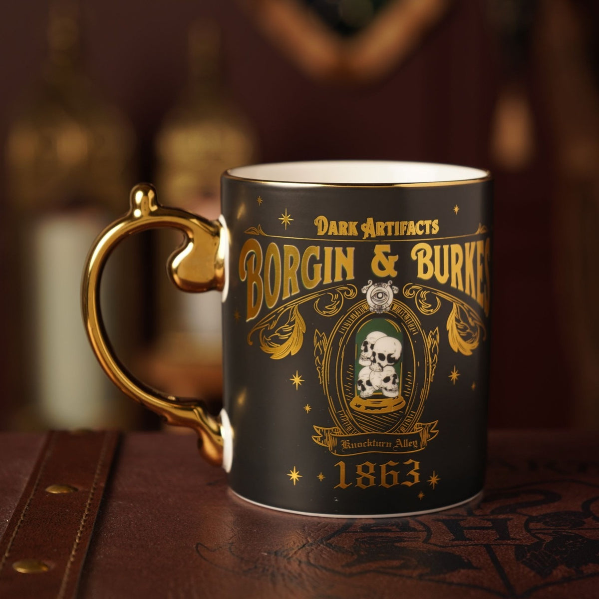 Harry Potter Borgin & Burkes Collectable Mug 340ml - Black & Gold
