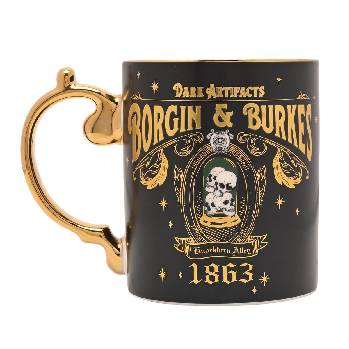Harry Potter Borgin & Burkes Collectable Mug 340ml - Black & Gold