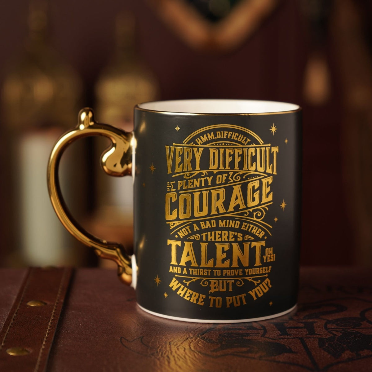 Harry Potter Sorting Hat Collectable Porcelain Mug - Black & Gold