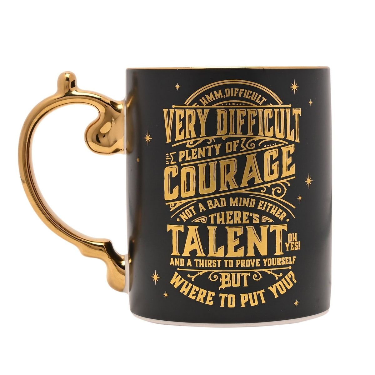 Harry Potter Sorting Hat Collectable Porcelain Mug - Black & Gold