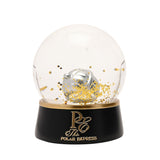 I Believe Bell Snow Globe with Gold Glitter - Clear & Black