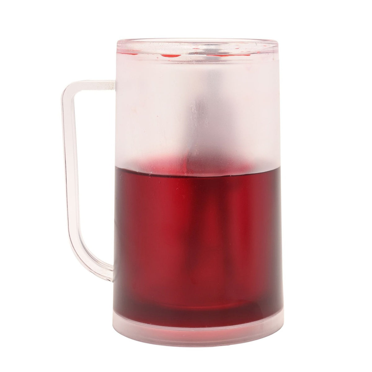 Freddy Krueger Fake Blood Plastic Beer Glass - Red & Clear