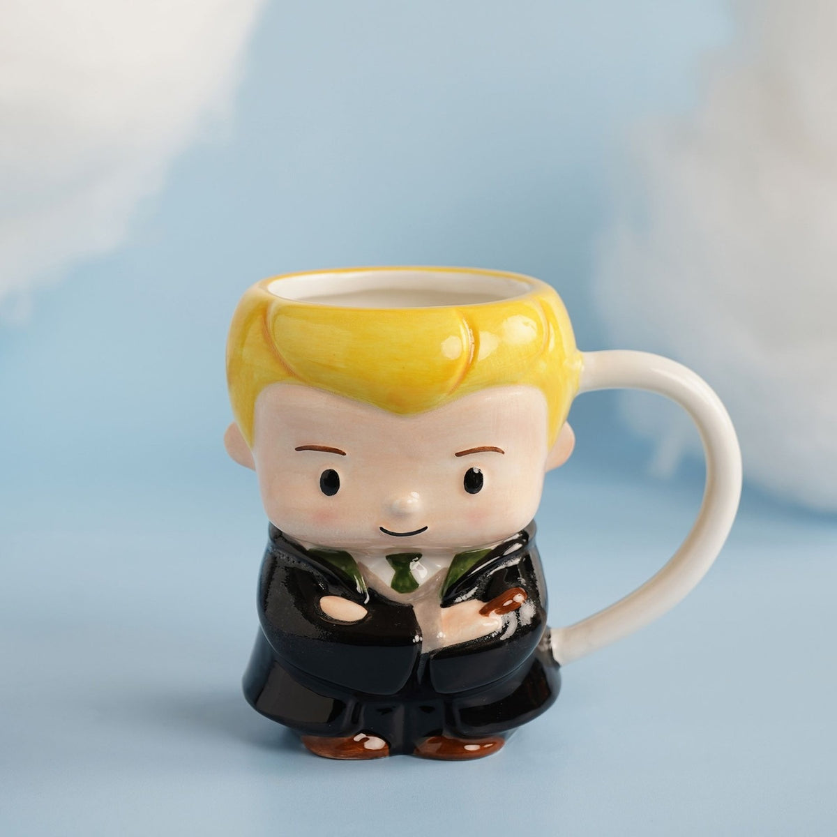 Harry Potter Draco 3D Figure Stoneware Mug - Black & Yellow