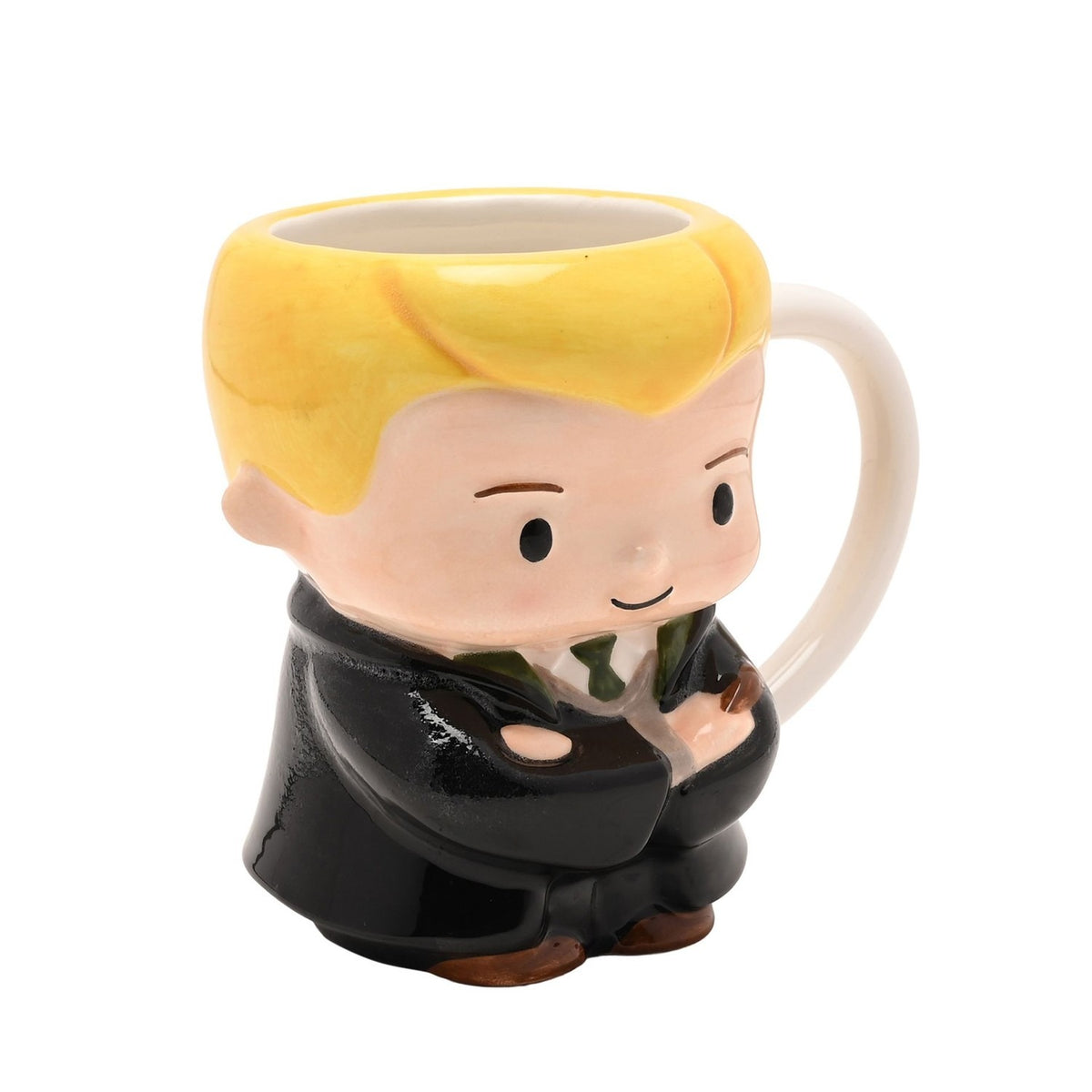 Harry Potter Draco 3D Figure Stoneware Mug - Black & Yellow
