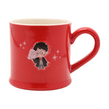 Harry Potter and Owl Embossed Stoneware Mug 290ml - Red