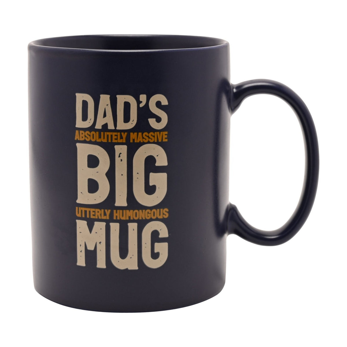 Dad's Absolutely Massive Big Stoneware Pint Mug 580ml - Blue