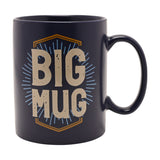 Big Sunburst Slogan Matt Stoneware Pint Mug 580ml - Blue