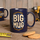 Big Sunburst Slogan Matt Stoneware Pint Mug 580ml - Blue