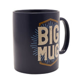 Big Sunburst Slogan Matt Stoneware Pint Mug 580ml - Blue