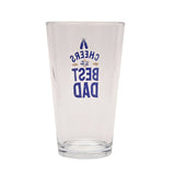 Cheers To the Best Dad Printed Pint Beer Glass 460ml - Clear