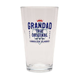 Grandad True Original Printed Pint Beer Glass 460ml - Clear