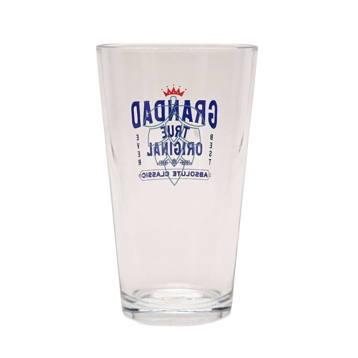 Grandad True Original Printed Pint Beer Glass 460ml - Clear