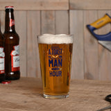 A Toast To The Man of The Hour Pint Beer Glass 460ml - Clear