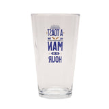 A Toast To The Man of The Hour Pint Beer Glass 460ml - Clear