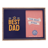 Best Dad Freestanding Wooden Photo Frame 6 x 4in - Blue
