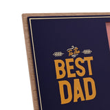Best Dad Freestanding Wooden Photo Frame 6 x 4in - Blue