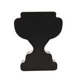 World's Best Daddy Wooden Trophy Plaque - Silver & Black