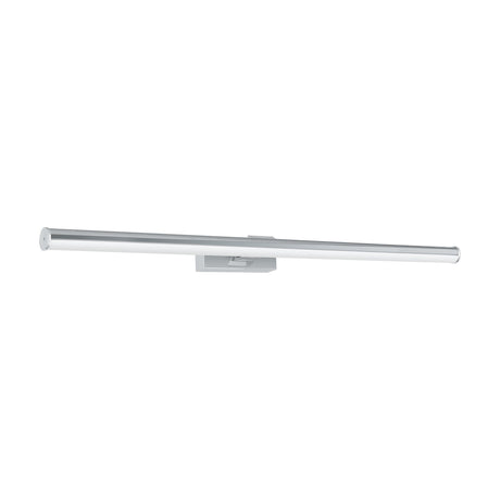 Wenelle LED Bathroom Wall Light 78cm in chrome, a slim horizontal bar fixture with central mounting bracket and white diffuser strip, shown on a plain background.