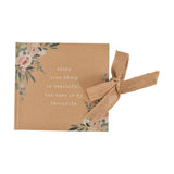 Every Love Story Square Floral Photo Album 6 x 4in - Brown
