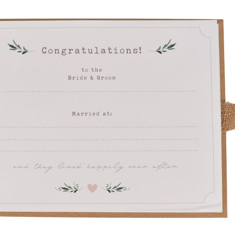 Every Love Story Square Floral Photo Album 6 x 4in - Brown