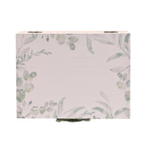 Wedding Memory Wooden Keepsake Box with Heart Charm - White