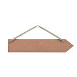 Welcome To Our Wedding Wooden Hanging Arrow Plaque - Brown