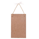 Mr & Mrs Eucalyptus and Pebble Hanging Wooden Plaque - White