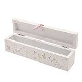 Wildflower Certificate Holder Wooden Keepsake Box - White