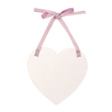 Beautiful Bridesmaid Wildflower Wooden Heart Plaque - White