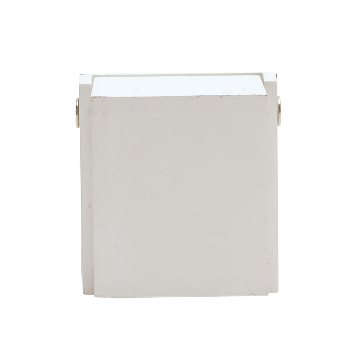 Love Cut Out Square Wooden Ring Jewellery Box - White & Blue