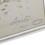 Sparkle Border Silverplated Photo Frame 7 x 5in - Silver