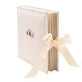 Wedding Day Rings Faux Suede 100 Photo Album 6 x 4in - Ivory
