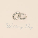 Wedding Day Rings Faux Suede 100 Photo Album 6 x 4in - Ivory