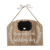 Countdown to Our Wedding Arched Hanging Wooden Plaque - Wood