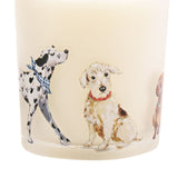 Apple & Jasmine Dog Reed Diffuser Set with Candle - White