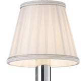 Willow 1 Light Crystal Wall Light - Chrome (Without Shade)