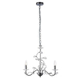 Willow 3 Light Crystal Chandelier - Polished Chrome (Without Shade)