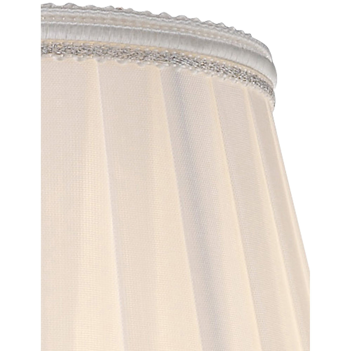 Willow Clip-On Lampshade - White, 8/13cm x 11cm