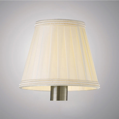 Willow Clip-On Lampshade - Cream, 8/13cm x 11cm