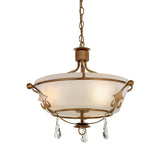 Windsor 3 Light Semi - Gold Patina