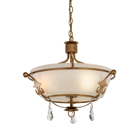 Windsor 3 Light Semi - Gold Patina