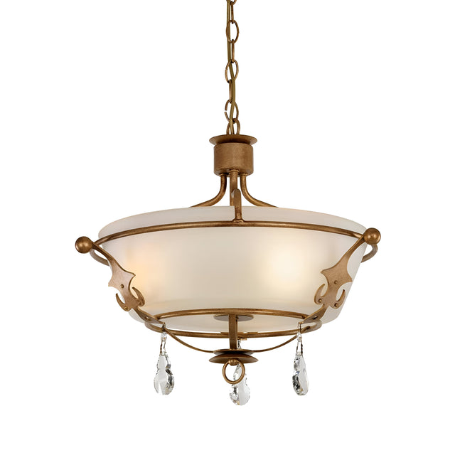 Windsor 3 Light Semi - Gold Patina
