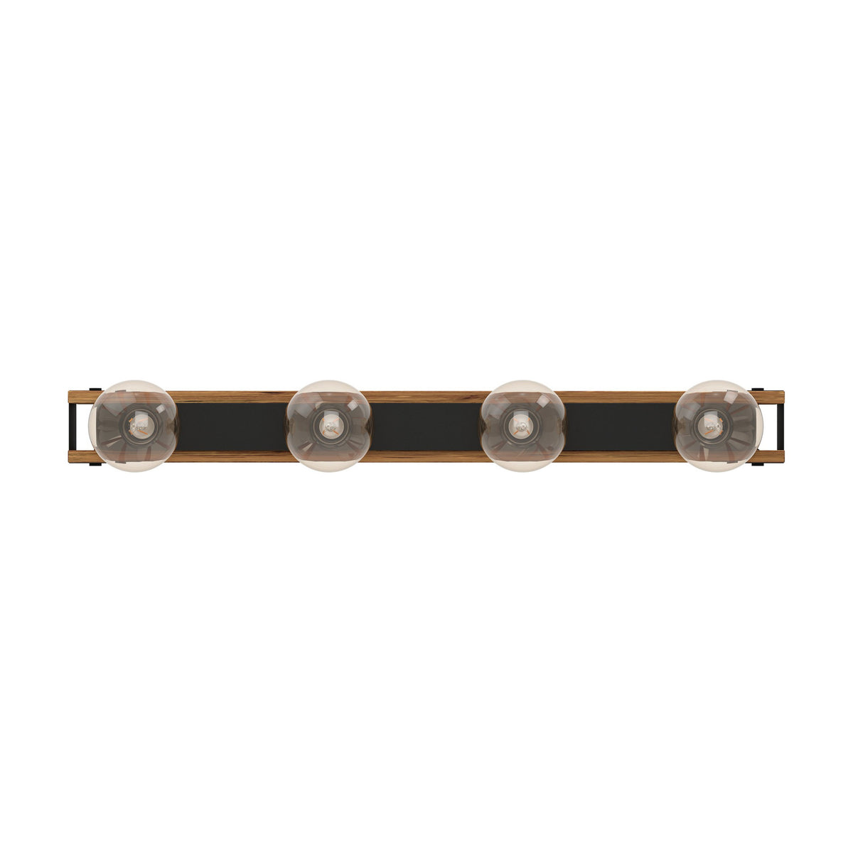 Wiressa Flush Ceiling Light - Brown & Black