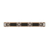 Wiressa Flush Ceiling Light - Brown & Black