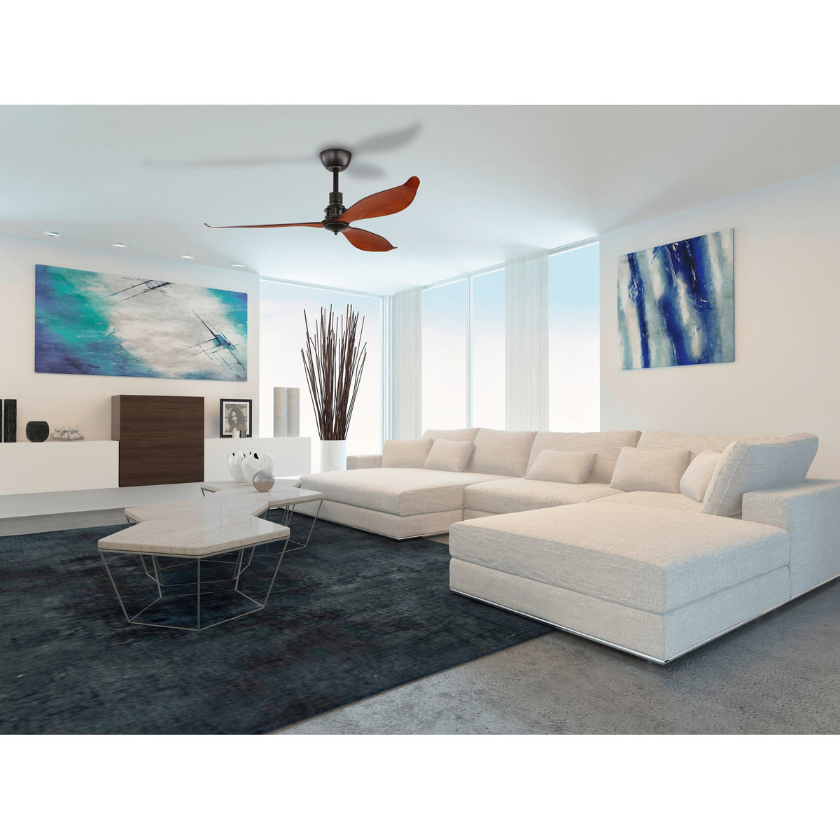 Wisette Ceiling Fan - Matt Black