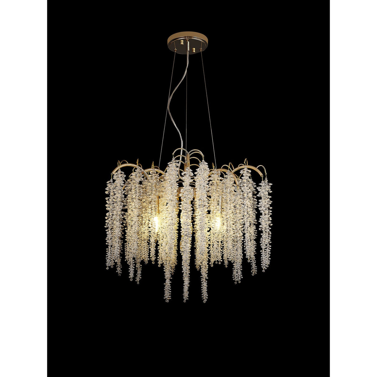 Wisteria 62cm 7 Light Crystal Suspension Light - French Gold
