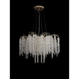 Wisteria 81cm 9 Light Crystal Suspension Light - French Gold