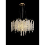 Wisteria 81cm 9 Light Crystal Suspension Light - French Gold